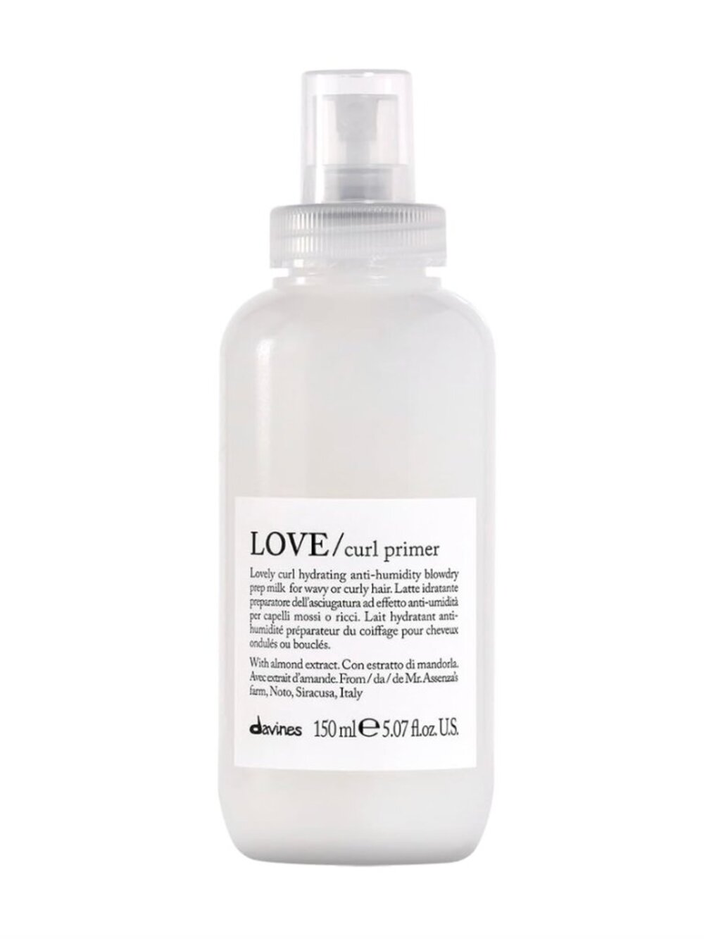 NEW Davines LOVE Curl Primer Moisturizing Anti-Humidity Heat Protectant